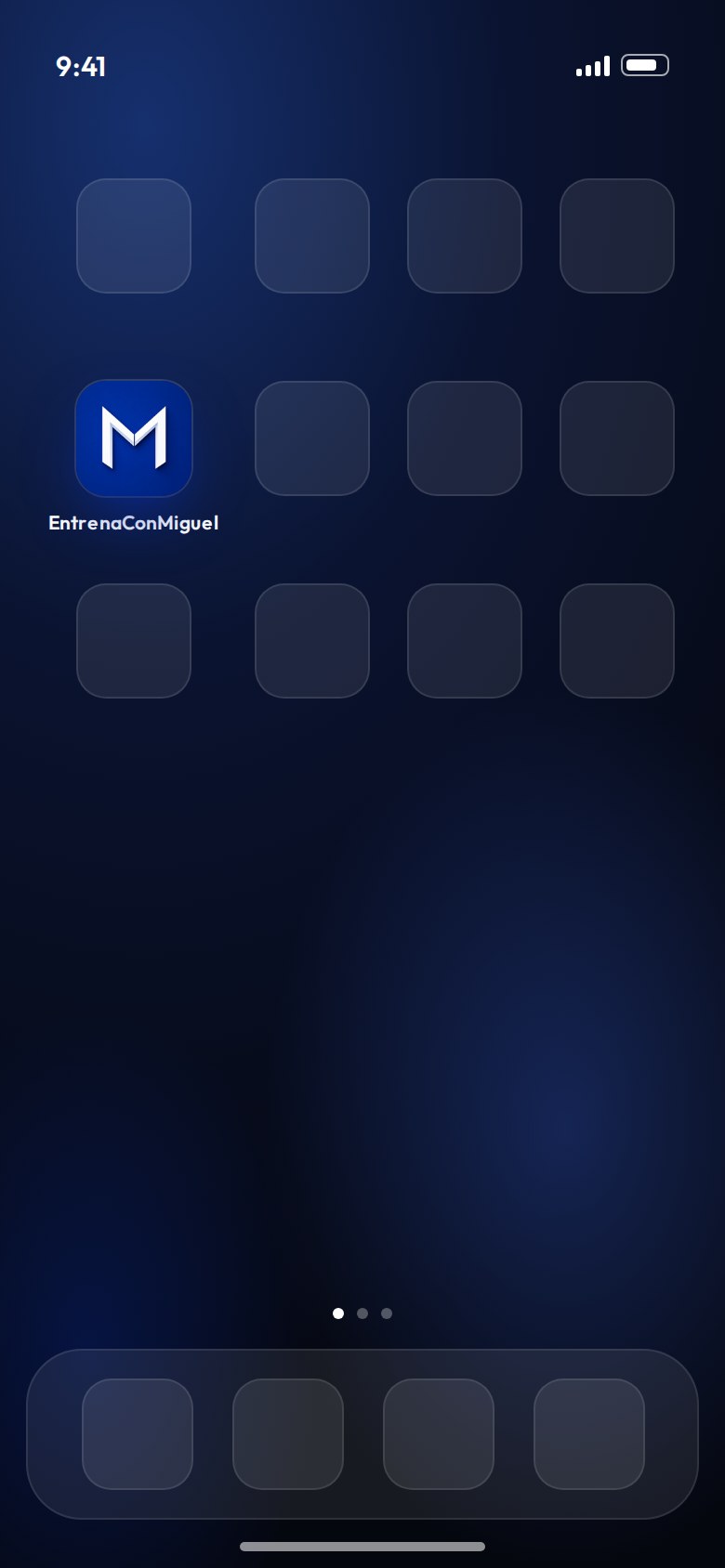 El icono de la app en la pantalla de inicio del móvil, al lado del resto de aplicaciones